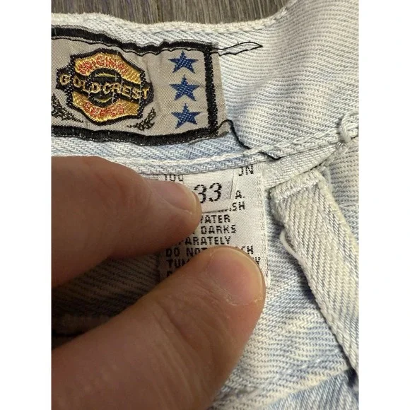 Vintage Bugle Boy Shorts Men 33 Y2K Carpenter Jorts Baggy‎ Skater Acid Washed - Picture 4 of 9